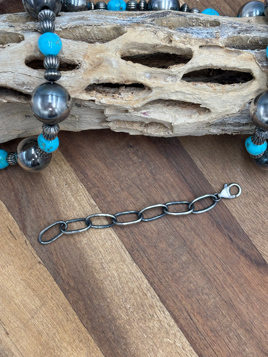 XL Sterling Silver Extender 4"