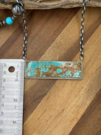 Mine #8 #917-46A XL Bar Necklace by Brandon Etcitty, Navajo