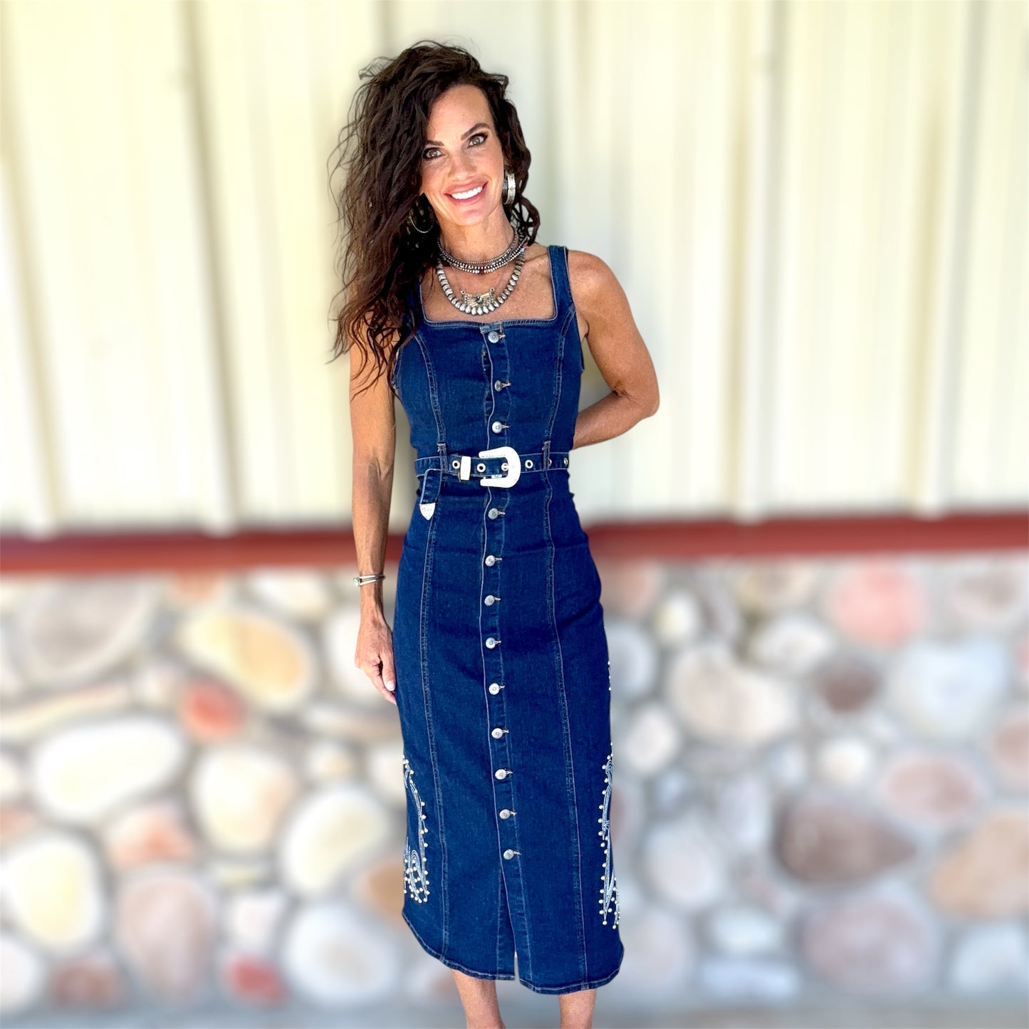 Blue Mesa Embroidered Dress
