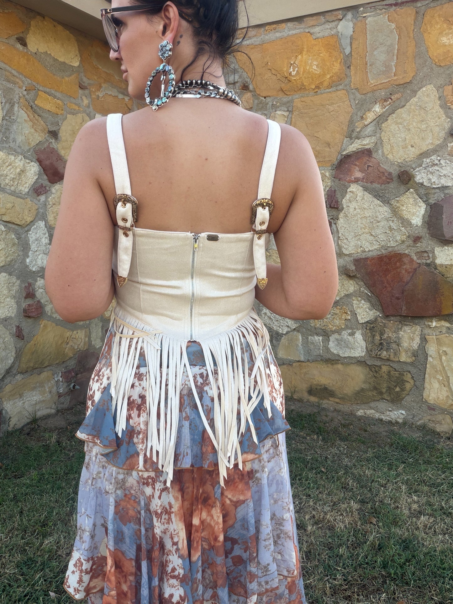Kenzi Snaffle Bit Tank in Cream