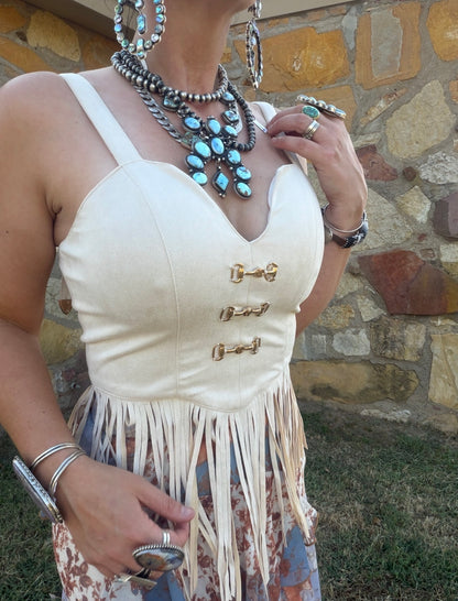 Kenzi Snaffle Bit Tank in Cream