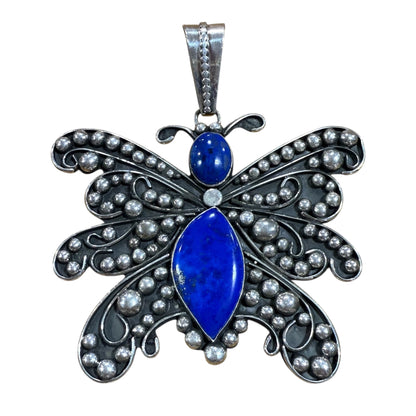 Lapis Butterfly Pendant