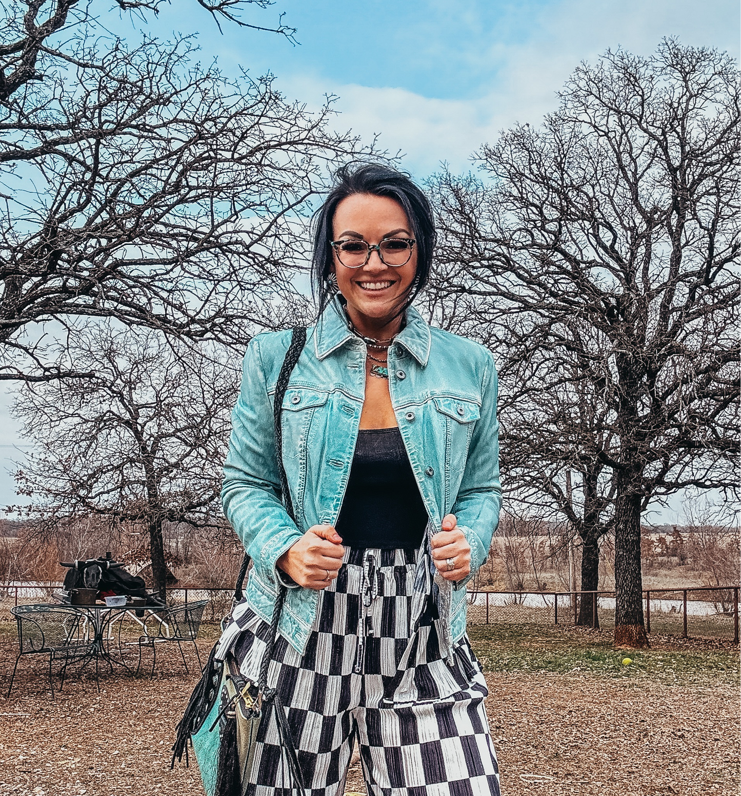 Scully Turquoise Leather Jacket #L1041