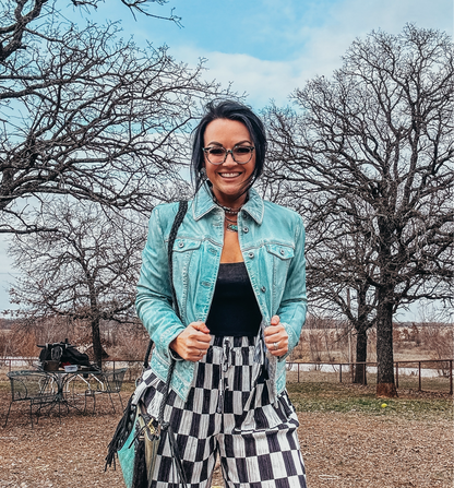 Scully Turquoise Leather Jacket #L1041