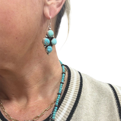 Mixed Stones Dangle Earrings by Ella Peters