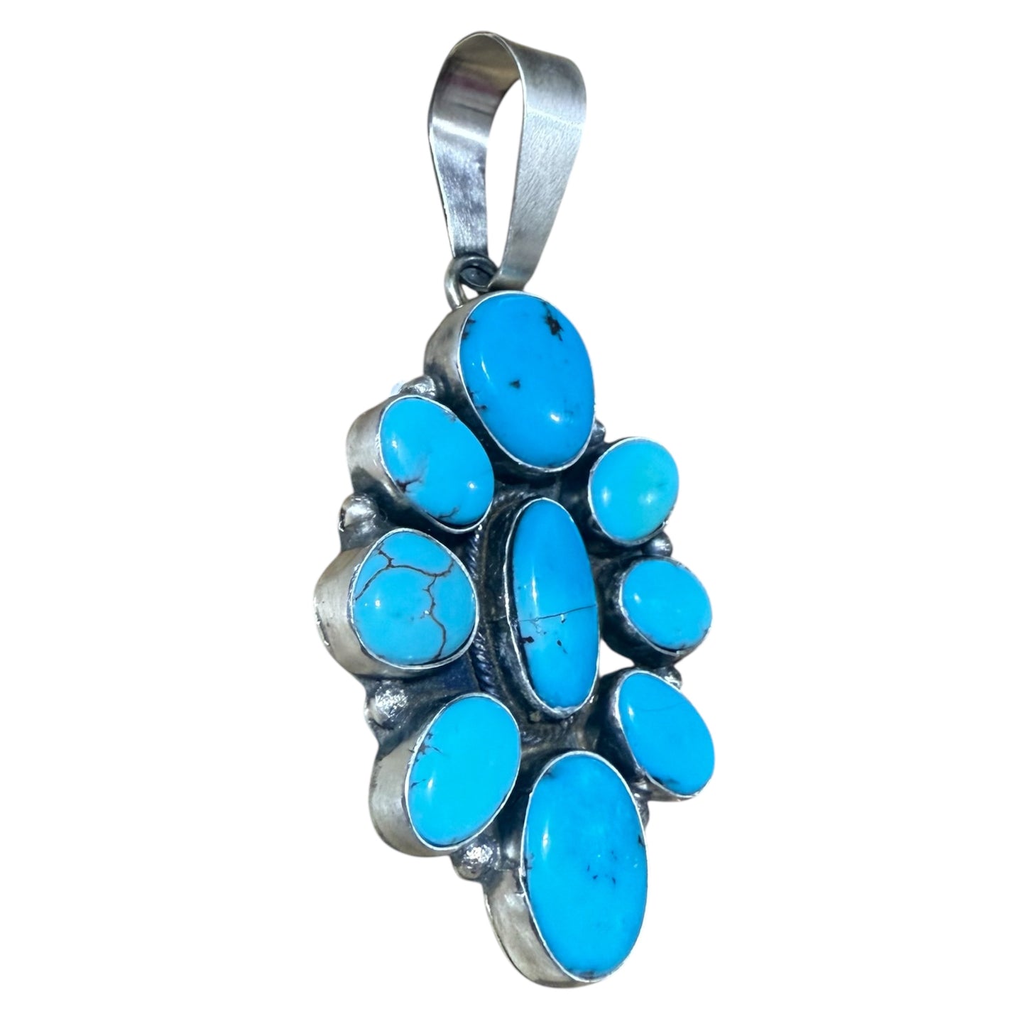 Turquoise Cluster Pendant by Ella Peters