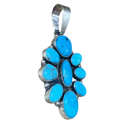 Turquoise Cluster Pendant by Ella Peters