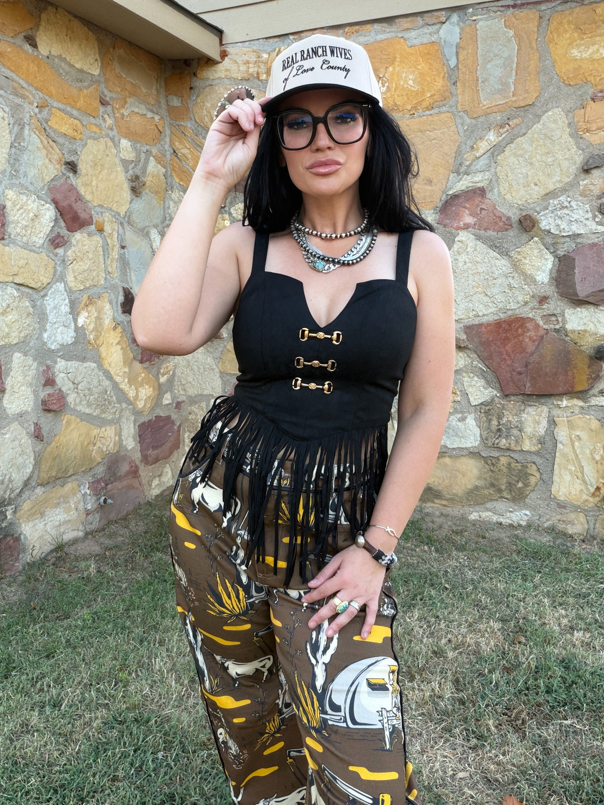 Kenzi Snaffle Bit Tank in Black