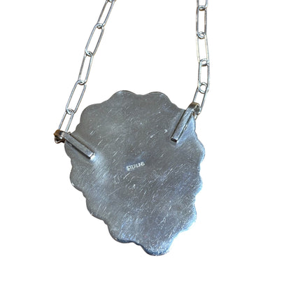 Turquoise Pendant Necklace Handmade in NW, Artist Unknown