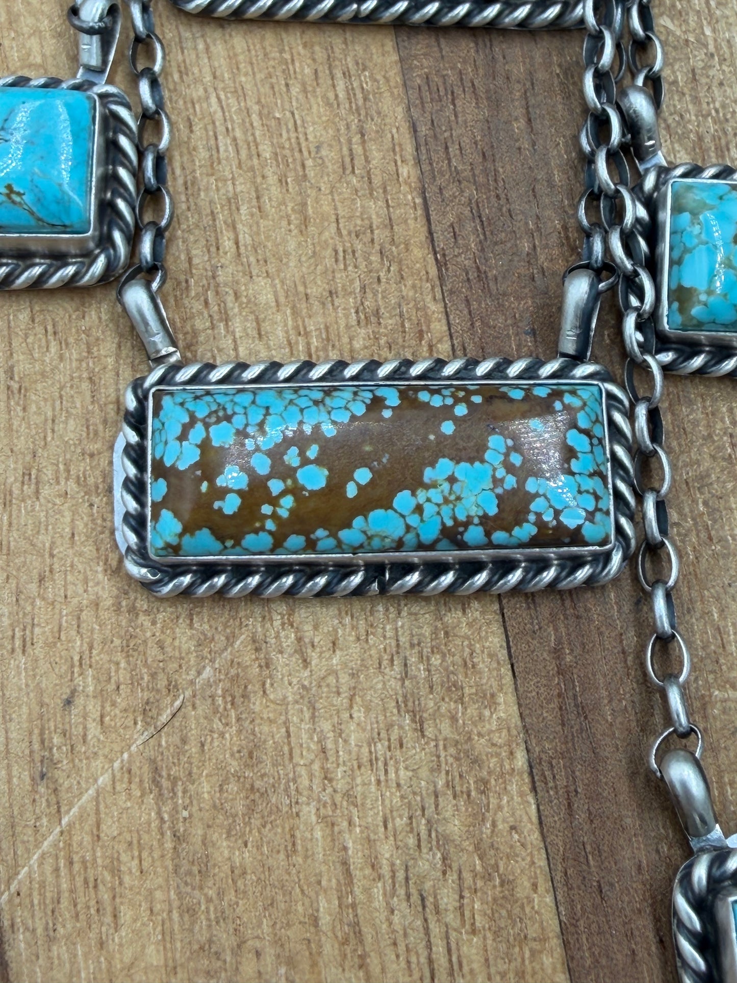 16” Mine #8 Bar Necklaces by Augustine Largo, Navajo