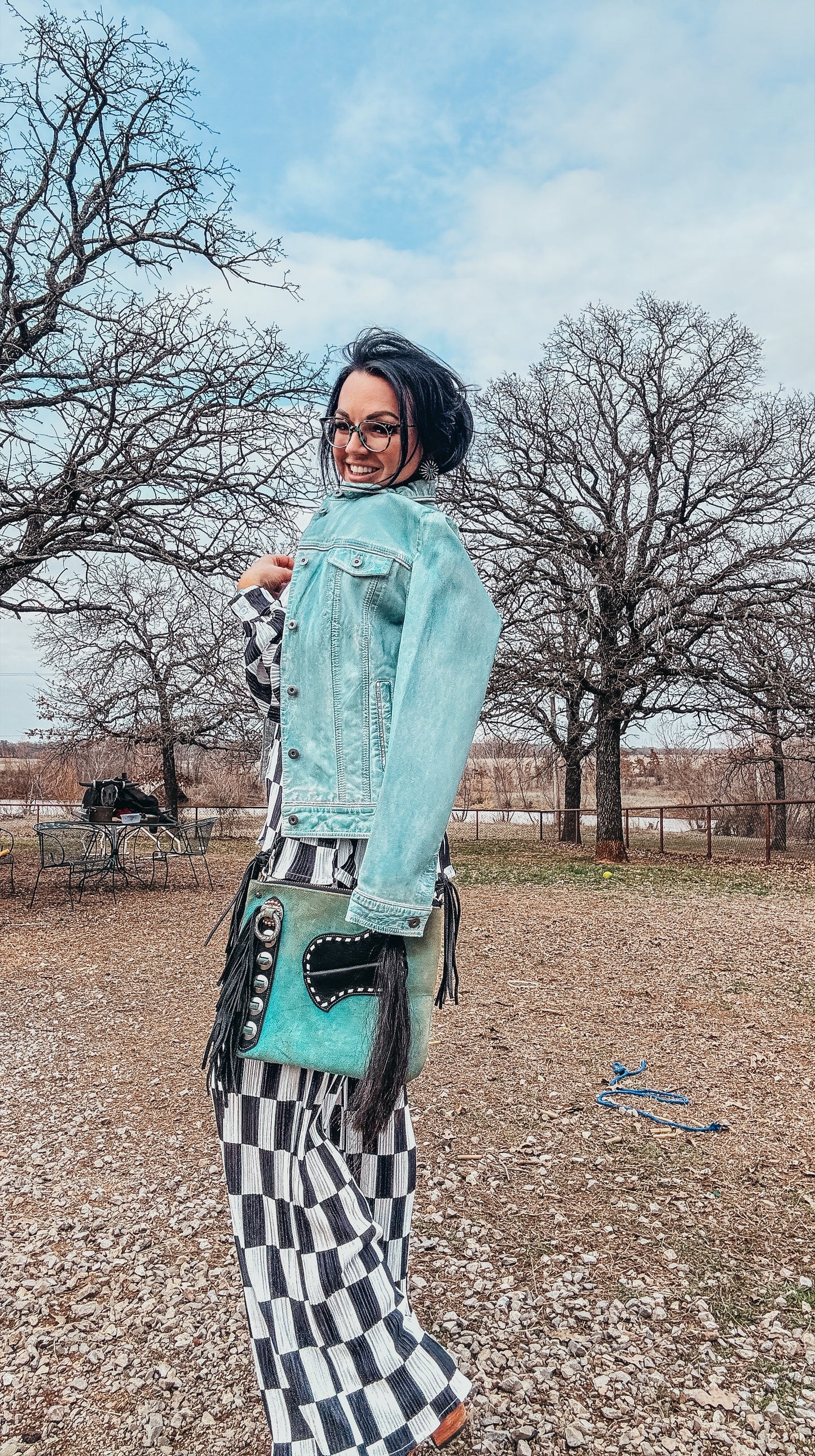 Scully Turquoise Leather Jacket #L1041