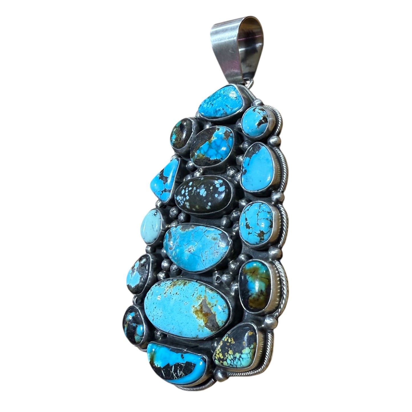 Mixed Turquoise Pendant by Ella Peters