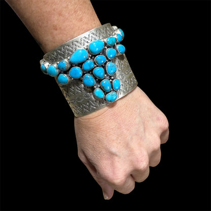 Turquoise Longhorn Statement Cuff