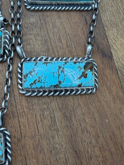 16” Mine #8 Bar Necklaces by Augustine Largo, Navajo