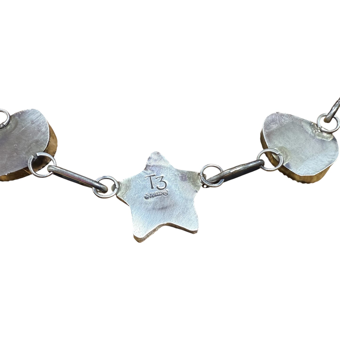 Cotton Candy Star Choker by Tia Long, Navajo
