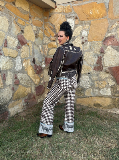 Jesse Houndstooth Pant