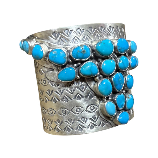 Turquoise Longhorn Statement Cuff