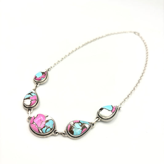 20" Cotton Candy choker necklace Hada Collection