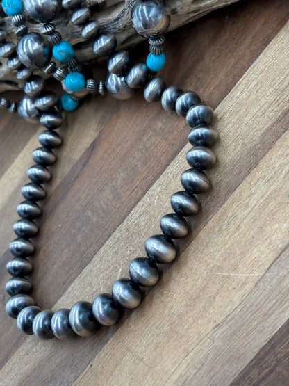 20” 12mm Navajo Pearls #911-17 by Ruby BH, Navajo