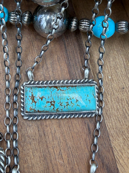 16” Mine #8 Bar Necklaces by Augustine Largo, Navajo