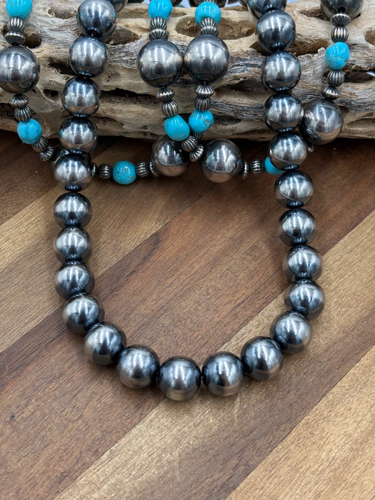 18” 14mm #911-30 Sterling Pearls Necklace