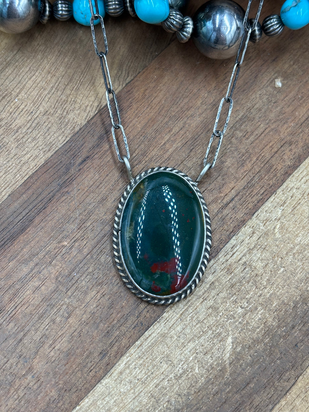 Bloodstone Jasper #911-15 Necklace