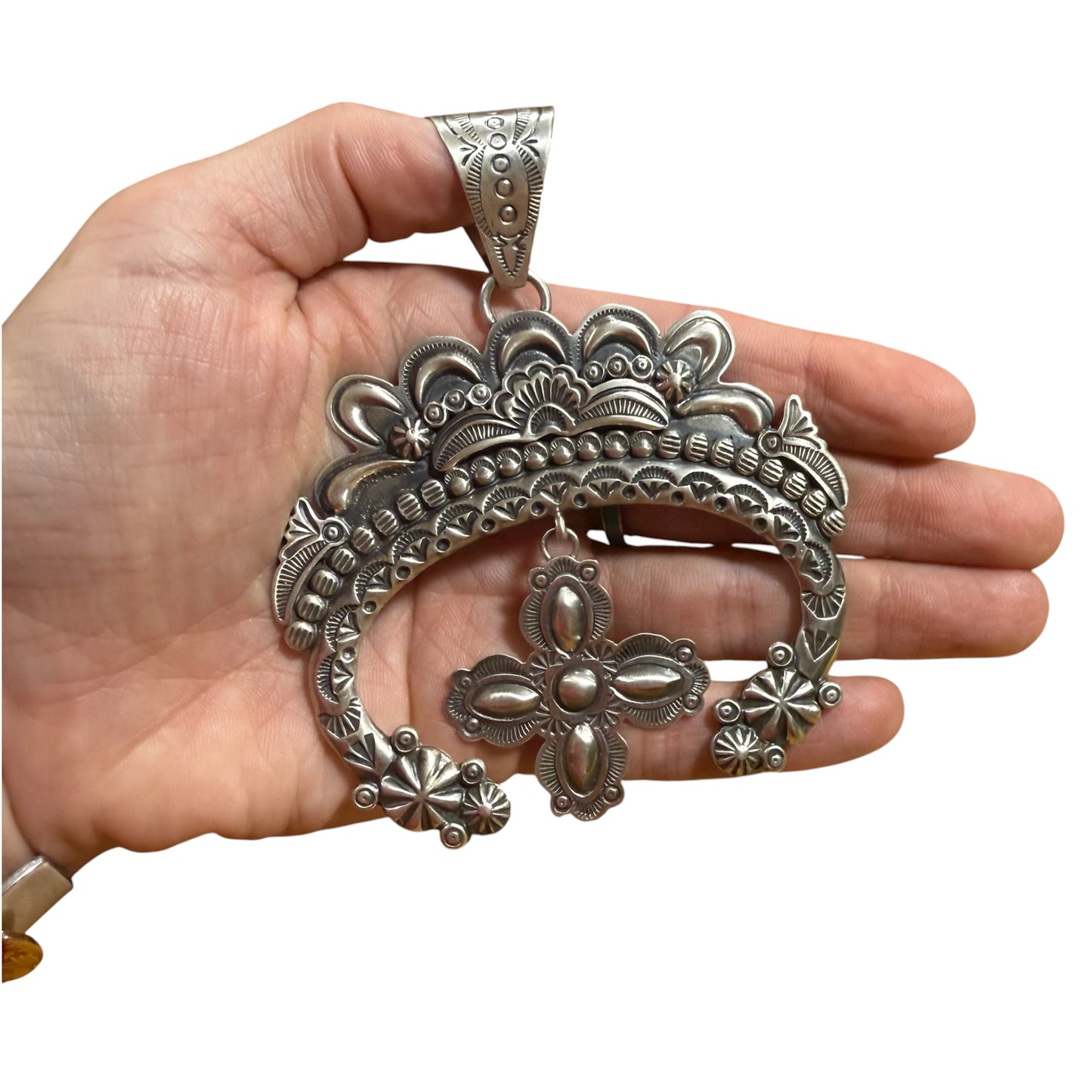 Sterling Silver Naja Pendant Handmade in NM, artist unknown