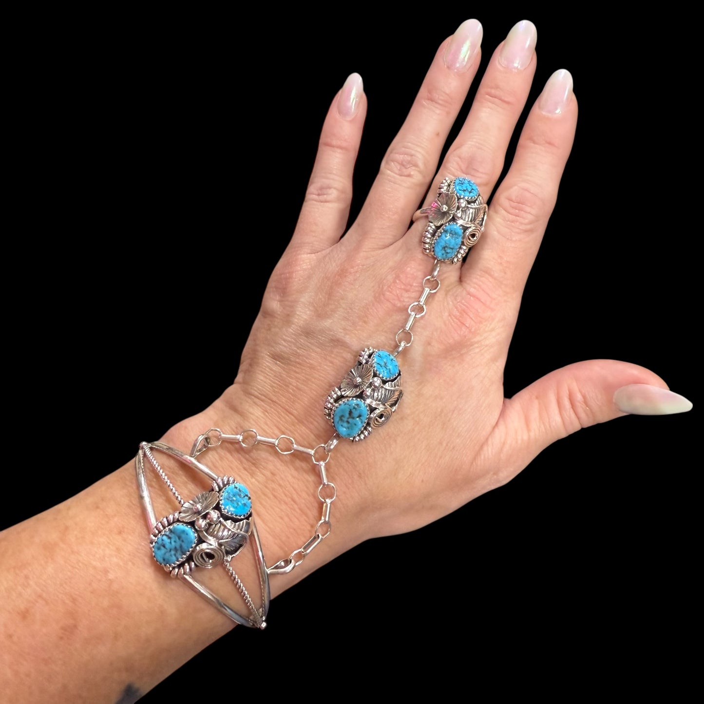 Kingman Turquoise Slave Bracelet