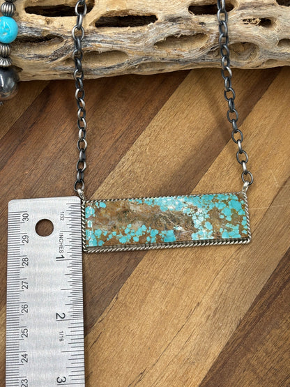 Mine #8 #917-46B XL Bar Necklace by Brandon Etcitty, Navajo