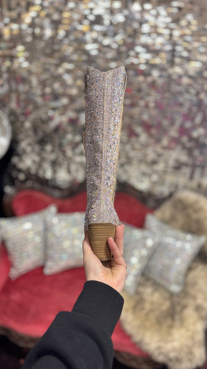 Rhinestone Nashville Sparkle Tall Cowboy Boots