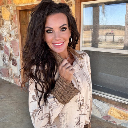 Desert Sketch Western Shirt