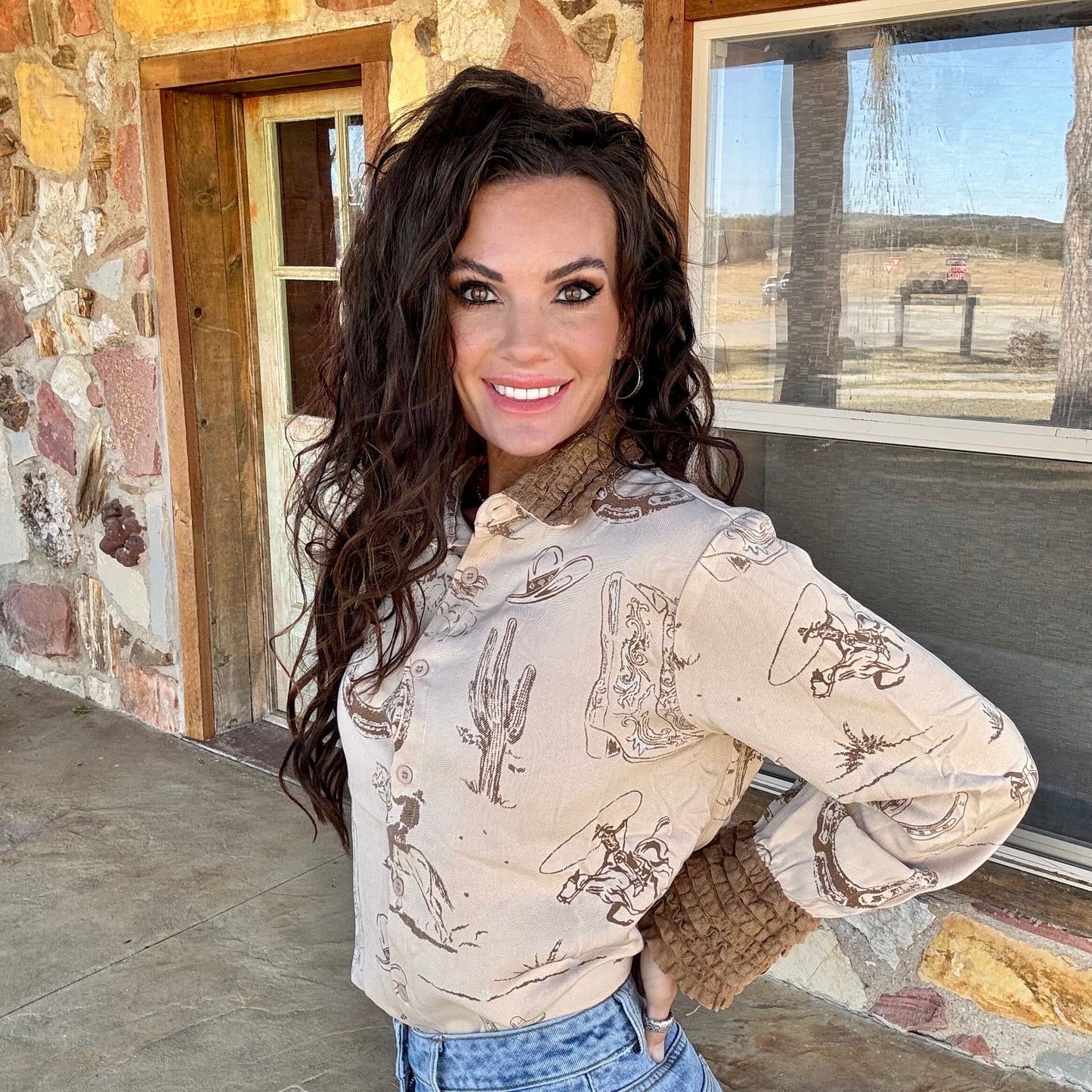 Desert Sketch Western Shirt