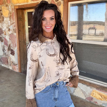 Desert Sketch Western Shirt