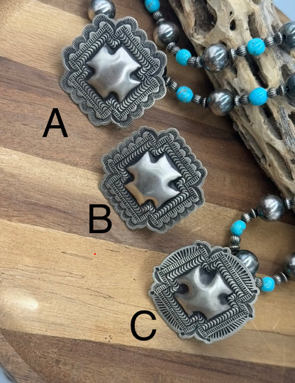 Cross Ring #831-6 Size Adjustable by Leander Tahe, Navajo