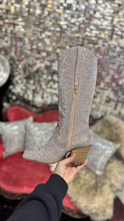 Rhinestone Nashville Sparkle Tall Cowboy Boots