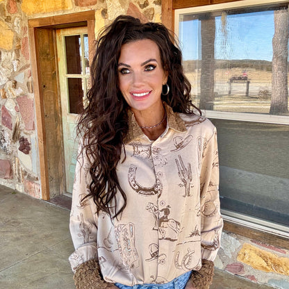 Desert Sketch Western Shirt