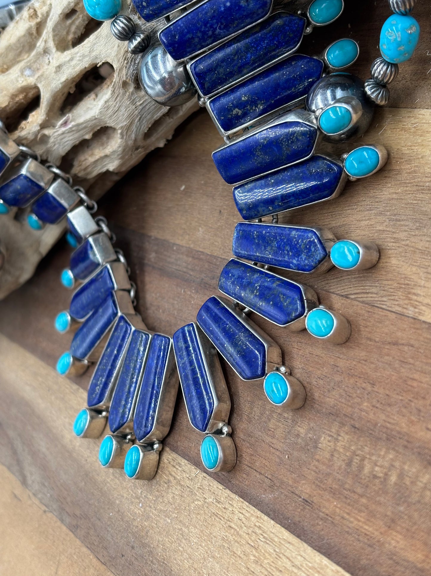 Lapis & Turquoise Necklace by Federico Jimenez