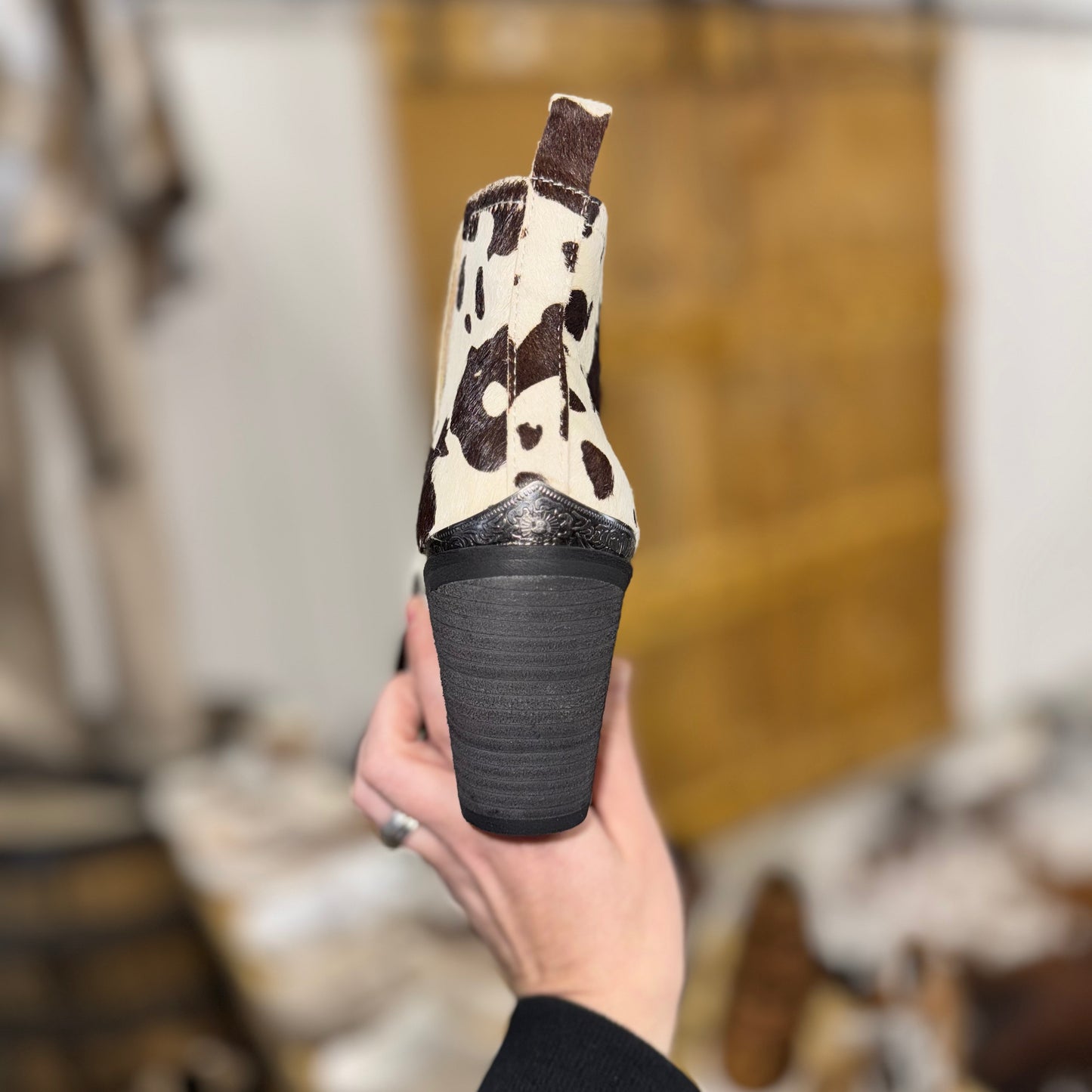 Cowin’ Around The Town Black Shortie Boots