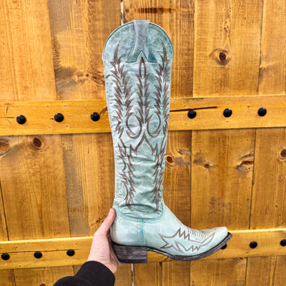 Old Gringo Ladies Mayra Bis Vesuvio Aqua Snip Toe Boots L1213-5