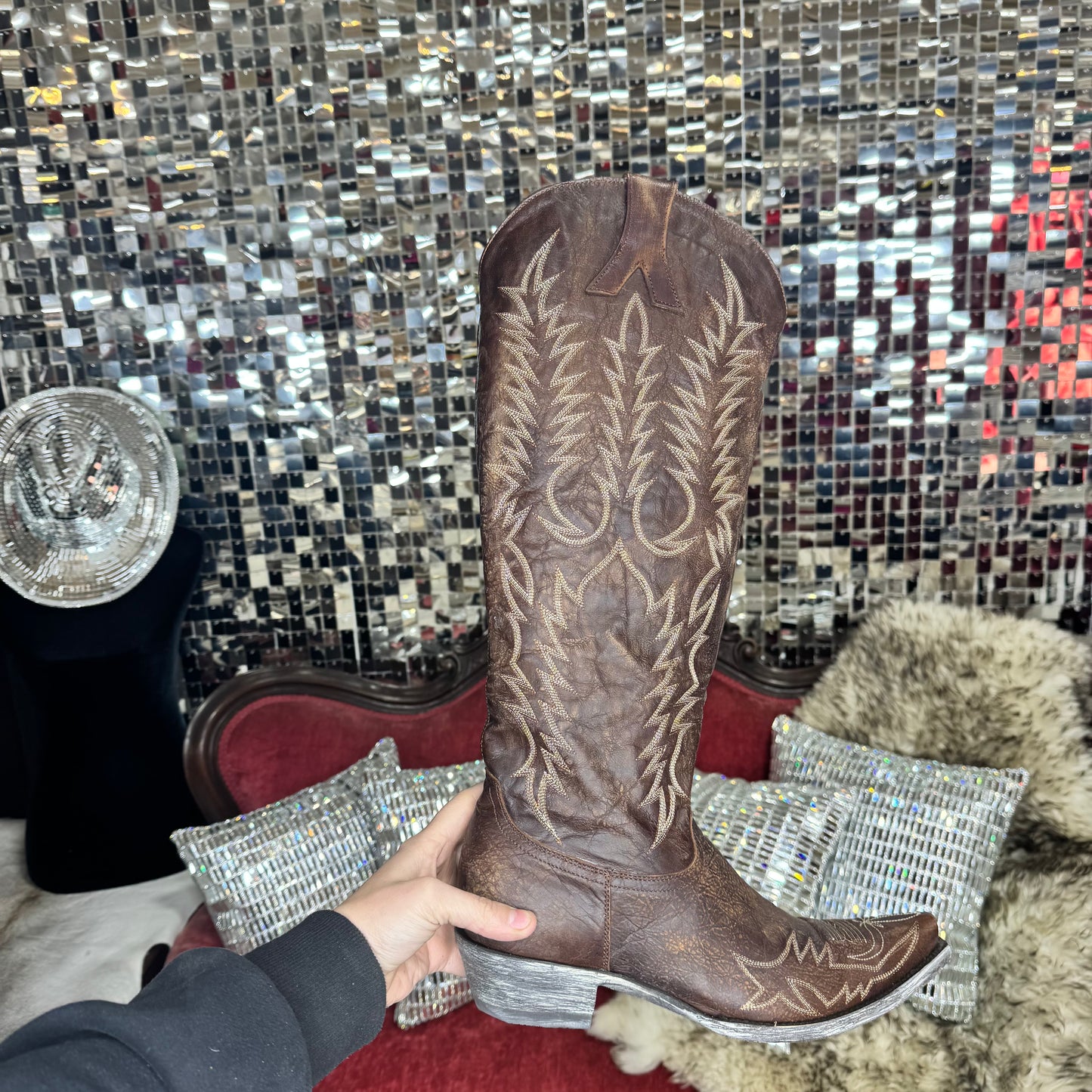 Old Gringo Ladies Mayra Relaxed Fit Brass Snip Toe Boots L1213-4