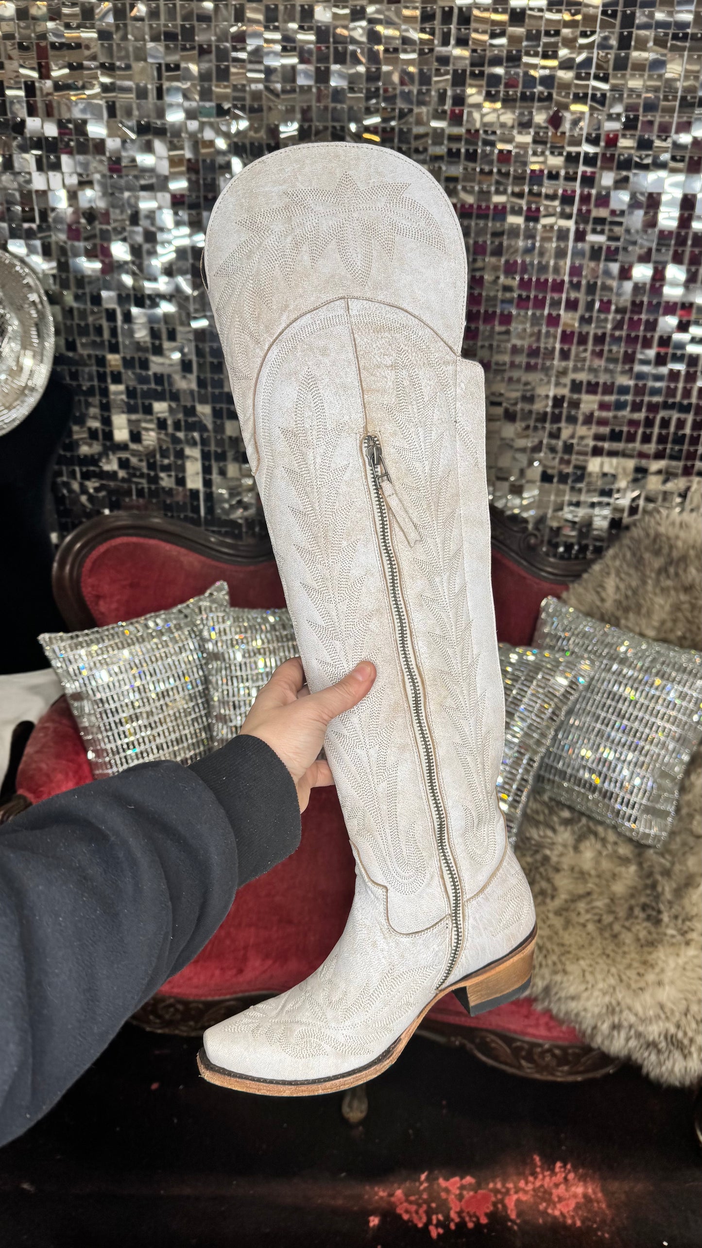 Lane Lexington OTK Ceramic Crackle Boot