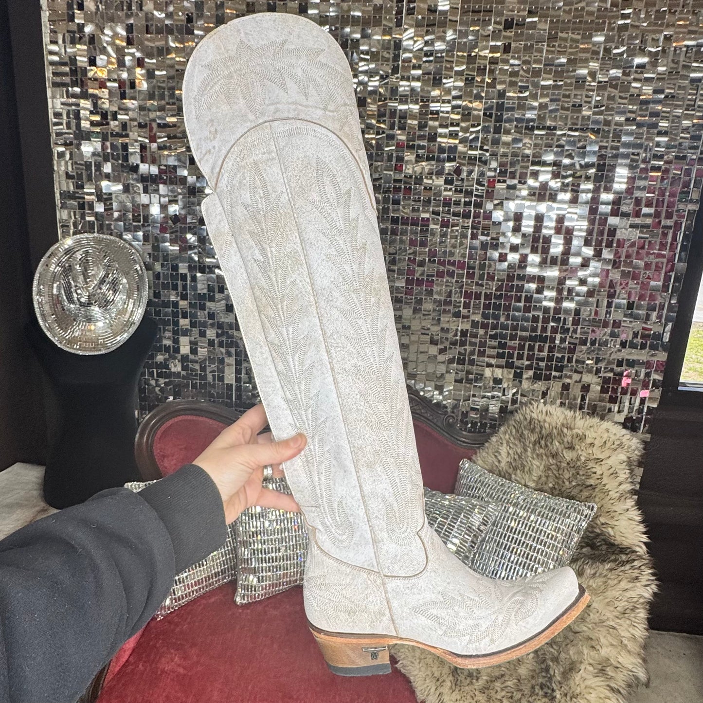 Lane Lexington OTK Ceramic Crackle Boot
