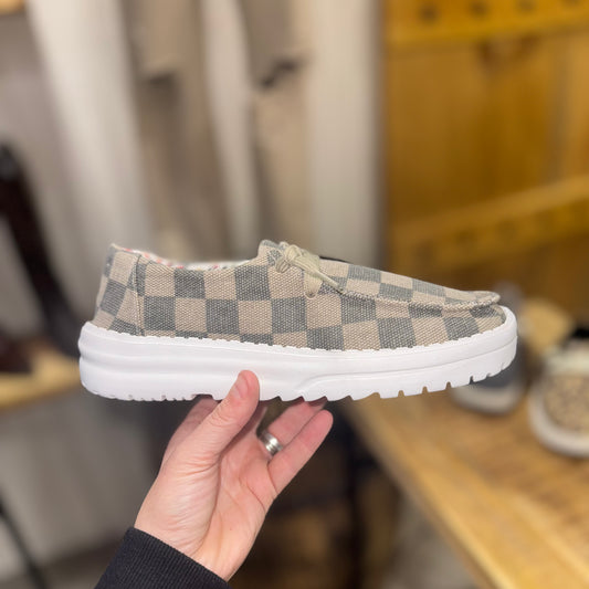 Big Time Checkered Loafer Shoe (sizes 8.5, 10, 11)