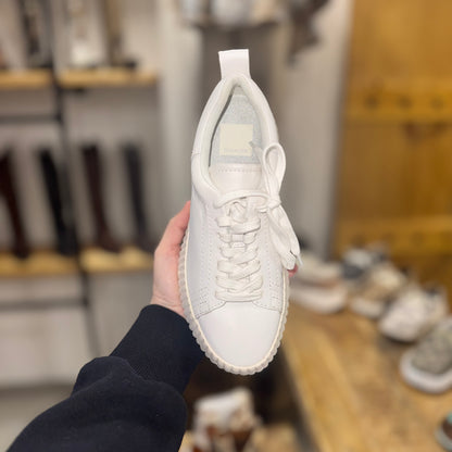 White Leather Sneaker Devote by Dolce Vita