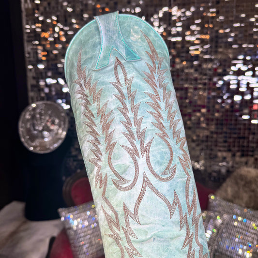 Old Gringo Ladies Mayra Bis Vesuvio Aqua Snip Toe Boots L1213-5