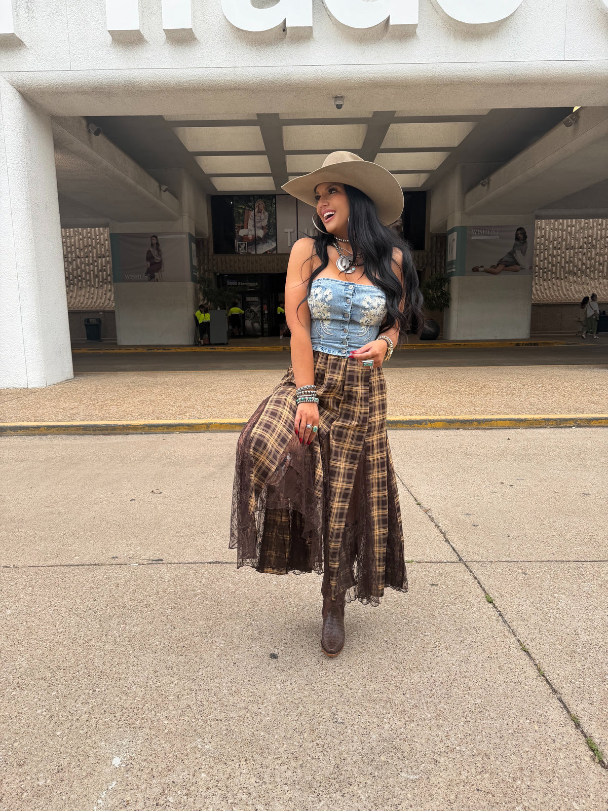 The Iris Maxi Skirt: Brown