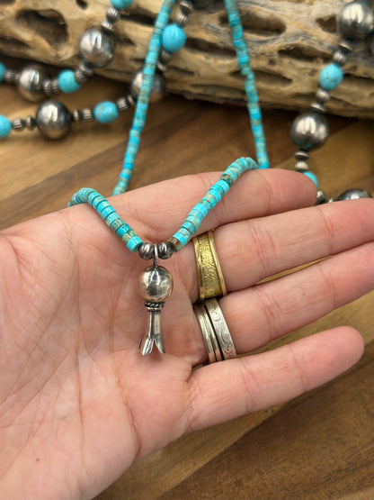 18” Turquoise #831-4 Blossom Necklace