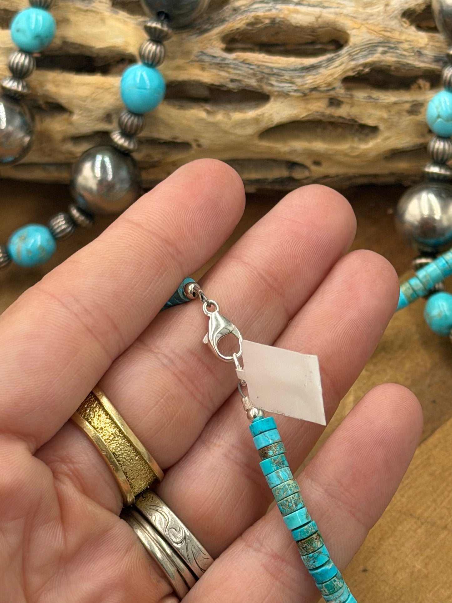 18” Turquoise #831-4 Blossom Necklace