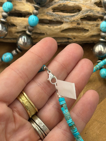 18” Turquoise #831-4 Blossom Necklace