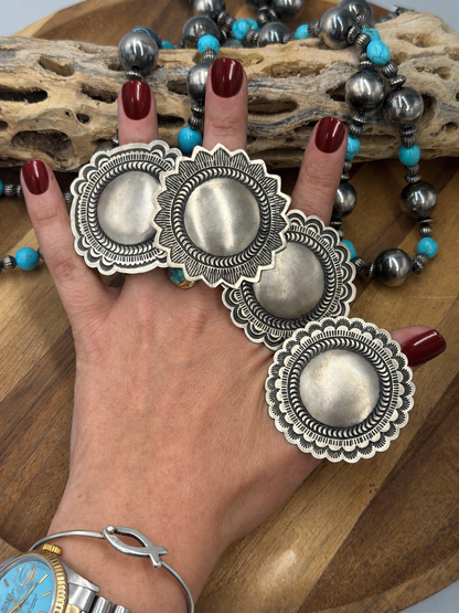 Circle Ring #831-5 Size Adjustable by Leander Tahe, Navajo